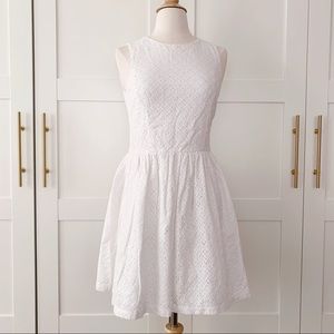 French Connection White Eyelet Lace Dress